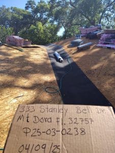 Repairing Roof after spotting a roof leak in Lady Lake, FL